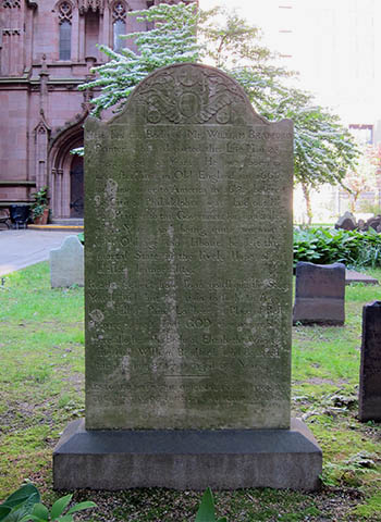 Bradford's grave, click for larger image